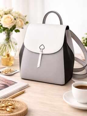 Kate Spade NWT Adel Medium Flap Backpack, Colorblock